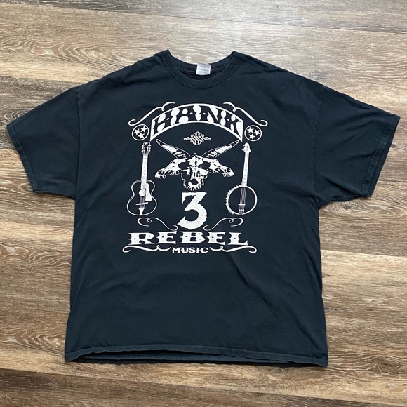 Other - Hank III Men’s Short Sleeve Tee Shirt Black 2X